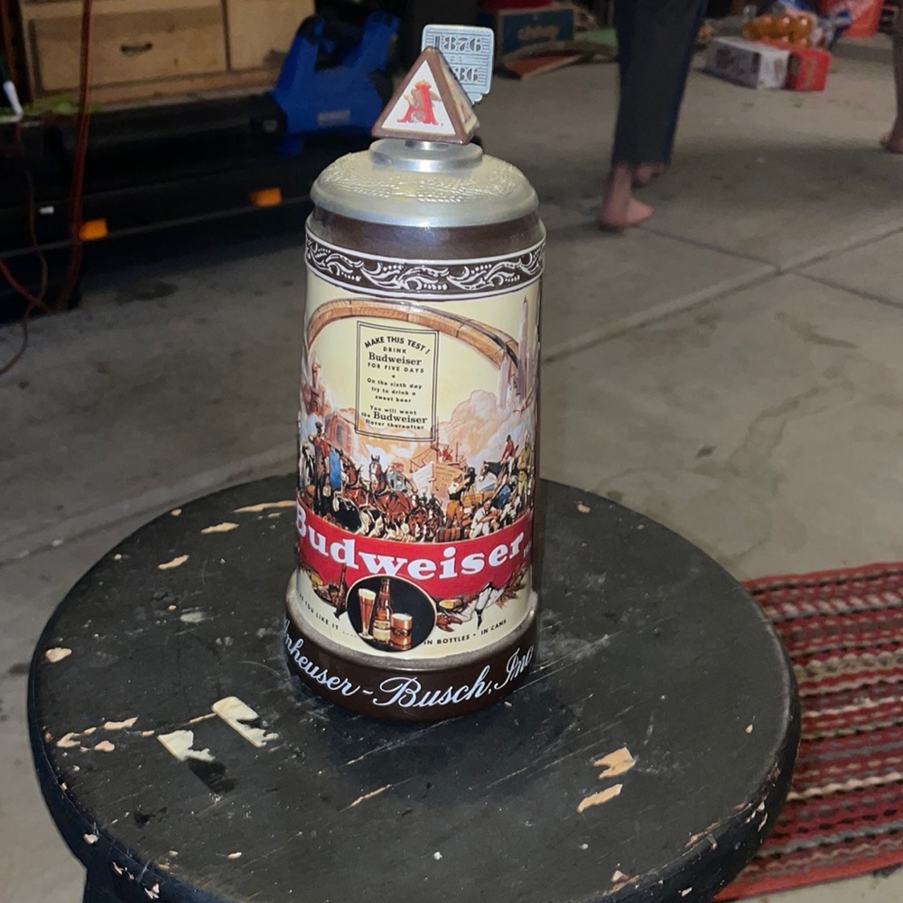 Anheuser Busch Historical Advertising 1936 Budweiser Member Stein